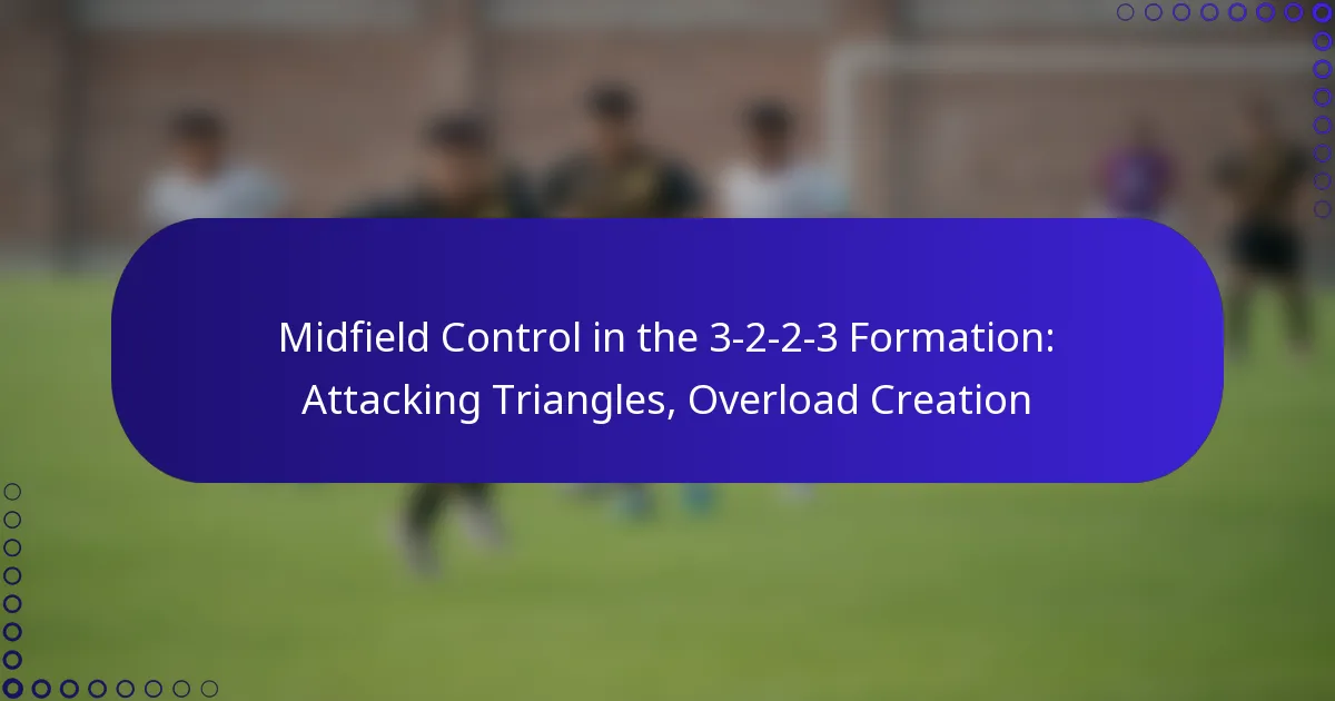 Midfield Control in the 3-2-2-3 Formation: Attacking Triangles, Overload Creation