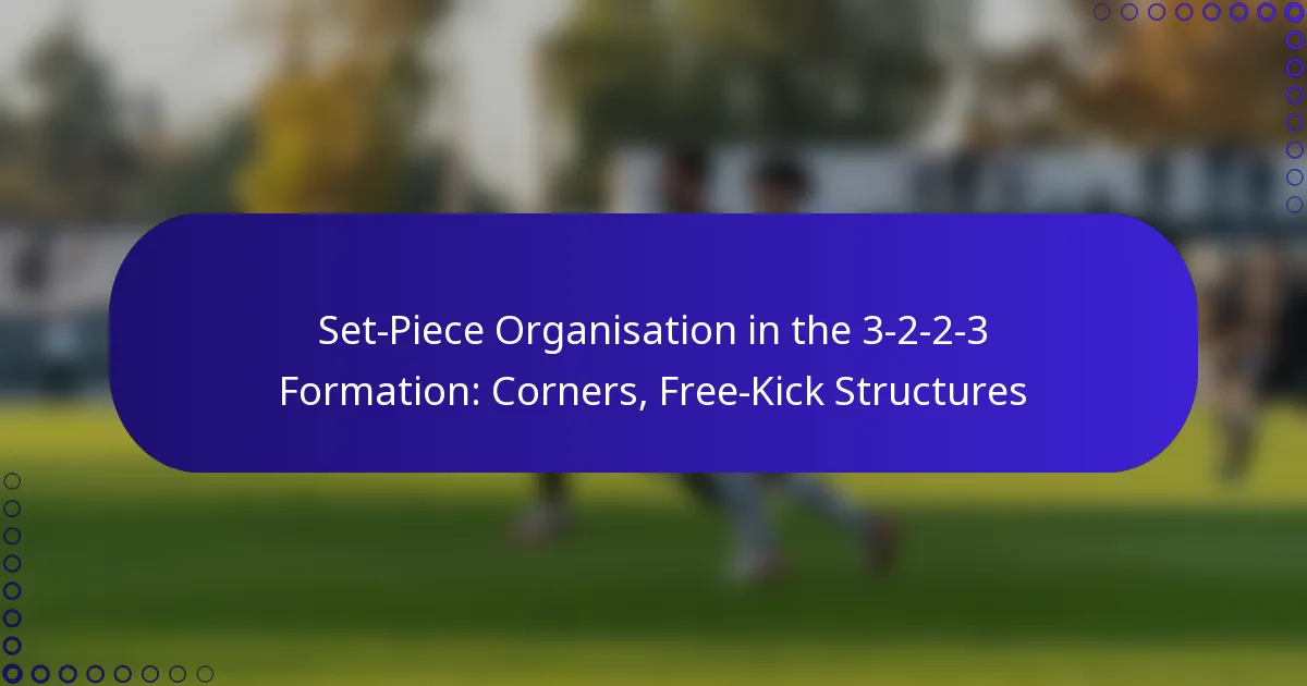 Set-Piece Organisation in the 3-2-2-3 Formation: Corners, Free-Kick Structures