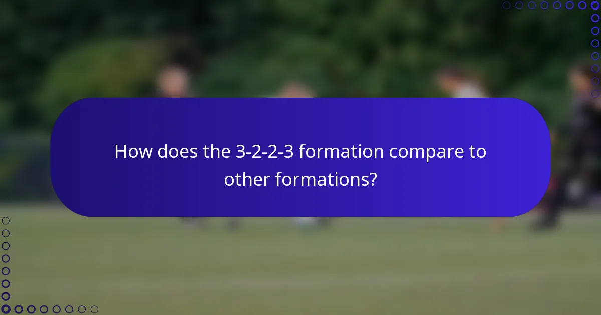 How does the 3-2-2-3 formation compare to other formations?