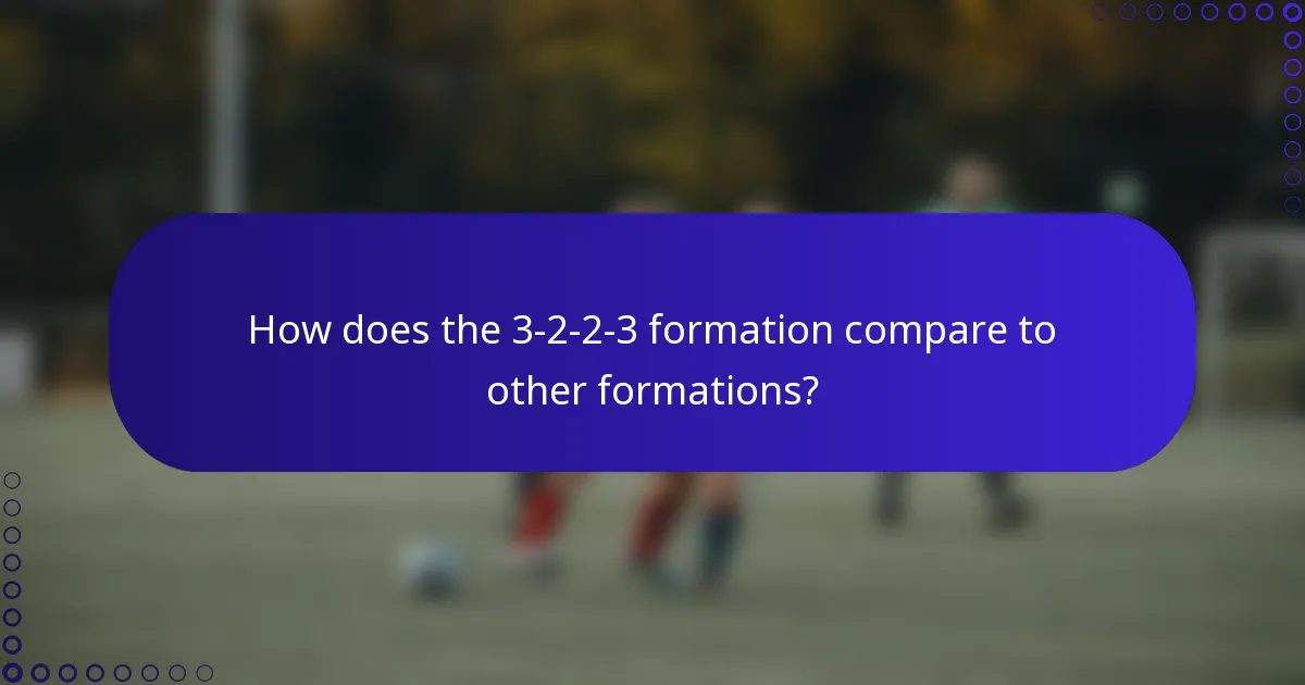 How does the 3-2-2-3 formation compare to other formations?